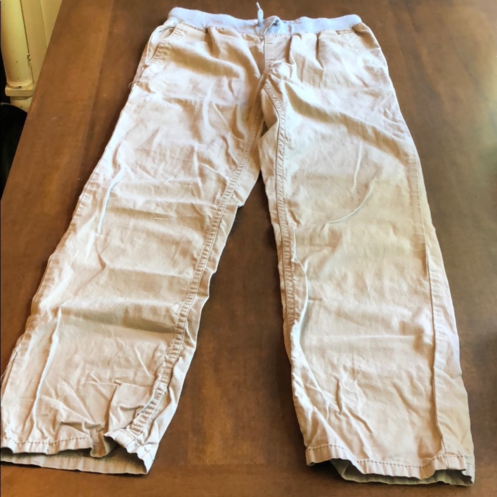 Old Navy boys khaki drawstring pants sz 10/12
